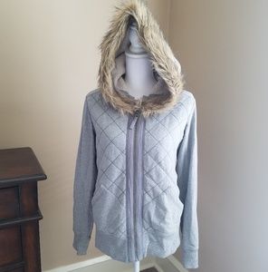 Eddie Bauer warm zip up coat